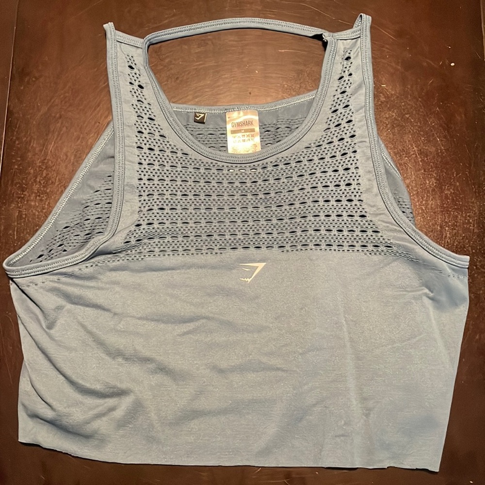 MEDIUM Gymshark Deep Teal Crop Top / great condition